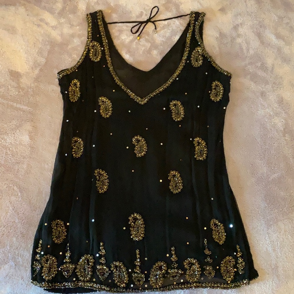 black boutique top